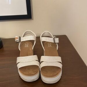 Toms Cream Sandals for Women